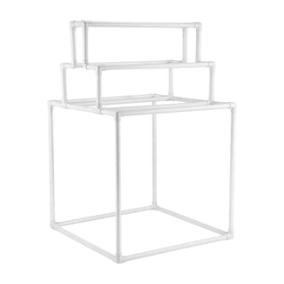 Towel Rack, 8 Bars Outdoor PVC Towel Holder, Freestanding Pool Towel Hanger Stand Next to Hot Tub, Outdoor Indoor Quilt Drying Rack Organizer, Ideal for Poolside, Bathroom, Spa, White