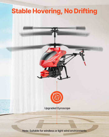 RC Helicopter, 2.4GHz Flying Remote Control Helicopter with Shooting Mode, 3.5 Channel RC Airplane for Kid, Altitude Hold, One-Key Takeoff/Landing & LED Lights, Toys for Kids Ages 14 and up