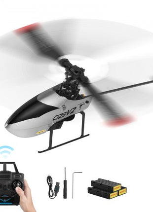 RC Helicopter, 2.4GHz Single Propeller Remote Control Helicopter with Gyro, 4-Channel RC Airplane for Beginner,  39 Min Flight Time, One-Key Takeoff/Landing, Toys for Kids Ages 8 and up