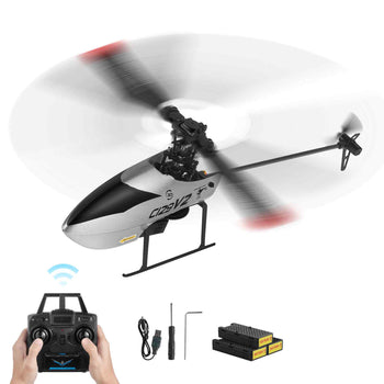 RC Helicopter, 2.4GHz Single Propeller Remote Control Helicopter with Gyro, 4-Channel RC Airplane for Beginner,  39 Min Flight Time, One-Key Takeoff/Landing, Toys for Kids Ages 8 and up