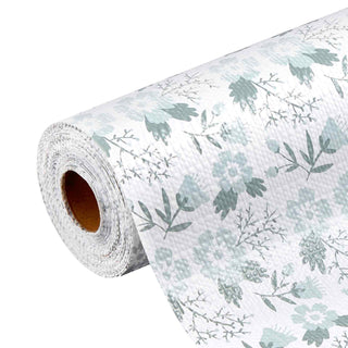 Drawer and Shelf Liner for Kitchen Cabinet, Non-Adhesive Non-Slip Thick Refrigerator Liners, Waterproof Shelf Paper, Cupboard Bathroom Drawer Mats, PVC Fridge Lining for Shelves, Floral, 23 FT