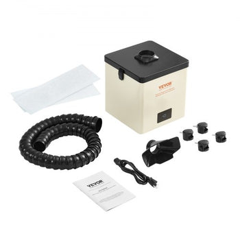 Solder Fume Extractor, 100W Soldering Smoke Extractor with 3-Stage Filters, 240 m³/h Strong Suction Smoke Absorber and Filter for Soldering, Engraving, DIY Welding