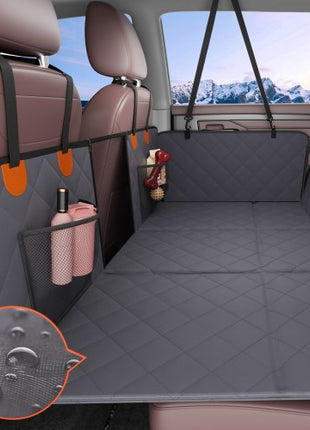Back Seat Extender, Dog Car Seat Cover for Back Seat Bed with Mesh Window and Storage Pocket, Supports 400lbs Dog Hammock for Car Dog Car Bed 57.4"x30.3" for Truck