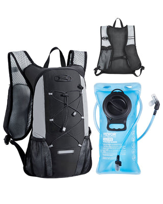 Hydration Backpack with 2L TPU Water Bladder, Hydration Pack Backpack, Lightweight Hiking Water Backpack for Men Women, Hydro Water Daypack for Hiking, Running, Cycling, Camping & Rave