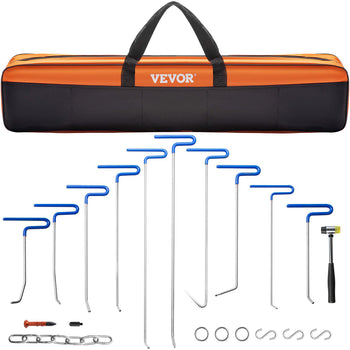 Rods Dent Removal Kit, 20 Pcs Paintless Dent Repair Rods, Stainless Steel Dent Rods, Whale Tail Dent Repair Tools, Professional Hail Dent Removal Tool For Minor Dents, Door Dings And Hail Damage