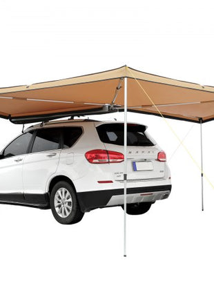 Vehicle Awning 270 Degree, 8.2' Height Retractable Car Side Awning, PU3000mm UV50+ Car Awning with Waterproof Storage Bag, Suitable for Truck, SUV, Van, Campers