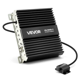 Monoblock Car Amplifier, 800W RMS MAX, 1/2/4 Ohm Stable, 1-Channel Class D Car Audio Amplifier with Remote Subwoofer Level Control, Low Pass Filter, Bass Boost & Phase Shift, Volume Controller
