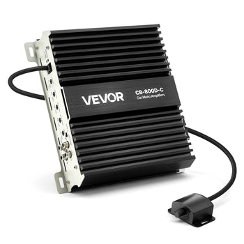 Monoblock Car Amplifier, 800W RMS MAX, 1/2/4 Ohm Stable, 1-Channel Class D Car Audio Amplifier with Remote Subwoofer Level Control, Low Pass Filter, Bass Boost & Phase Shift, Volume Controller