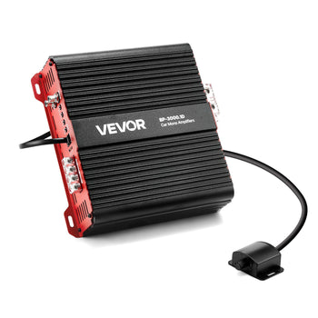 Monoblock Car Amplifier, 3000W RMS MAX, 1/2/4 Ohm Stable, 1-Channel Class D Car Audio Amplifier with Remote Subwoofer Level Control, Low Pass Filter and Bass Boost, Volume Controller Included