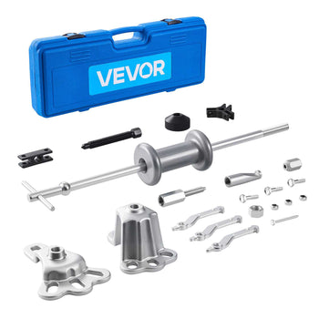 9-Way Slide Hammer Puller Set, 15PCS Front Wheel Hub Bearing Remover & Rear Wheel Axle Hub Dent Shaft Puller Tool Kit, Axle Bearing Puller Tool Kit and Slide Hammer Remover Set with Carry Box