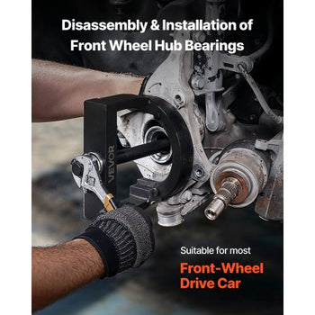 Master Wheel Hub & Bearing Remover & Installer Kit, Fits Most Front-Wheel Drive Vehicles, Front Wheel Bearing Removal Tool, Wheel Bearing Installer Kit, Easy Bearing Swaps with No Press Required