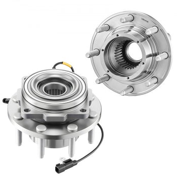 2PCS Front Wheel Bearing & Hub Assembly Fit for 2016 Ford F-250 Super Duty Base King Ranch Lariat Platinum XL Crew Cab Pickup 4-Door OEM 515130, Wheel Bearing Hub Assembly Set with ABS Sensor