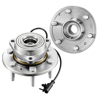 2PCS Front Wheel Bearing & Hub Assembly Fit for Chevy Silverado 1500 4WD 2013 Express 1500 GMC Savana 1500 Base Standard Cargo Van OEM 515036, Wheel Bearing Hub Assembly Set with ABS Sensor