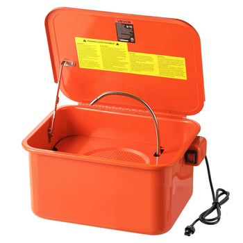 Parts Washer 5-Gallon, 3.5 Gallon Solvent Capacity, 0.4 Gallon per Minute Max Pump Output, Portable Steel Automotive Parts Cleaner with Electric Pump for Wheel Bearings, Gears, and Carburetors