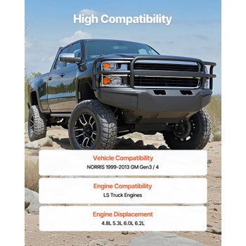 Engine Camshaft, 12625437 SP011-16 Cam Replacement, Compatible with Norris trucks from 1999-2013 GM Gen3/4, LS Truck Engine 4.8L, 5.3L, 6.0L, and 6.2L