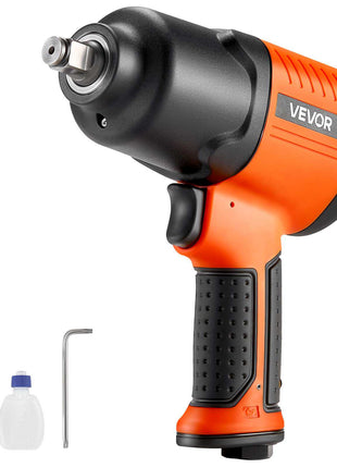 Air Impact Wrench, 1/2" Drive Pneumatic Impact Wrench Up to 1100 ft-lbs Reverse Torque, 7500RPM 4-Speed Adjustable & Lightweight Pneumatic Gun for Auto Repairs and Maintenance
