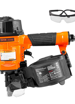 Coil Siding Nailer MCN55, 1 inch to 2-1/4 inch 15 Degree Pneumatic Siding Nail Gun, 70-120PSI Air Coil Nailer for Siding, Pallet Sheathing, Fencing, Decking
