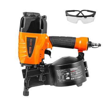 Coil Siding Nailer CN65, 1-1/4" to 2-1/2" 15 Degree Pneumatic Siding Nail Gun with Tool-Less Depth Adjustment, 70-120PSI Air Coil Nailer for Siding, Pallet Sheathing, Wooding, Fencing, Decking