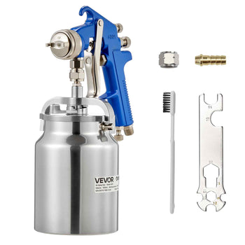 Siphon Feed Spray Gun, High Atomization Air Paint Spray Gun, 1000cc Automotive Paint Sprayer with 1.8 mm Nozzle, Adjustable Flow Rate & Air Volume for Car, Furniture, Wall, House Painting
