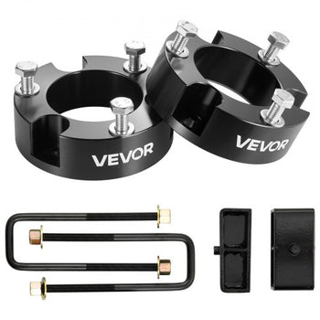 3 Inch Front and 2 Inch Rear Leveling Lift Kit for 2005-2021, 2022, 2023 Toyota Tacoma 2WD/4WD, Chassis Level Kit with 2 Front Strut Spacers, 2 Rear Lift Blocks, 4 U-Bolts, Suspension Level Kit