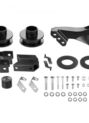 2.5 Inch Front Leveling Lift Kit for 2011-2023 Ford F250 F350 F450 Super Duty 4WD Models, Chassis Level Kit with Track Bar Relocation Bracket, Coil Spring Spacers, Isolators, Shock Extenders
