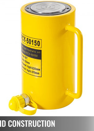 50T 6" Stroke Single Acting Hydraulic Cylinder Jack Ram