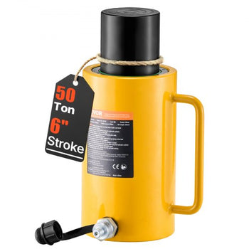 50T 6" Stroke Single Acting Hydraulic Cylinder Jack Ram