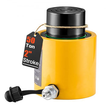 50T 2" Stroke Single Acting Hydraulic Cylinder Jack Ram
