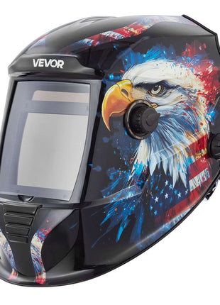 Welding Helmet Auto Darkening, 3.94" x 3.15" True Color Welding Hood, 1/1/1/1 Solar-Powered Welder Mask 4 Arc Sensors, Wide Shade 4/5-9/9-13 for TIG MIG ARC Weld Grinding Cutting - METIS Series