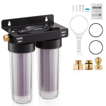 Deionized Water System for Car Wash, Spotless Car Wash Water System with 2 x 0.5L Color Changing Resin, Spot-Free Deionized Water Filter for Cars RVs Motorcycles Windows