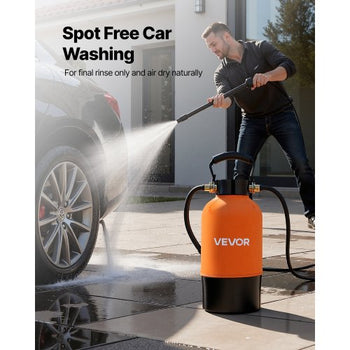 Deionized Water System for Car Wash, Spotless Car Wash Water System with 5L DI Resin & TDS Meter, Spot-Free Deionized Water Filter for Cars RVs Motorcycles Windows