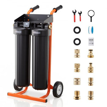 Deionized Water System for Car Wash, Spotless Car Wash Water System with 2 x 4L DI Resin & TDS Meter, Portable Sport-Free Water Deionizer Filter for Cars RVs Motorcycles Windows