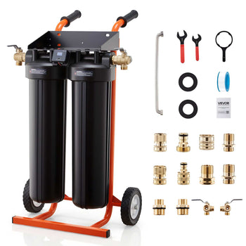 Deionized Water System for Car Wash, Spotless Car Wash Water System with 2 x 4L DI Resin, Bypass Valve & TDS Meter, Portable Sport-Free Water Deionizer Filter for Cars RVs Windows