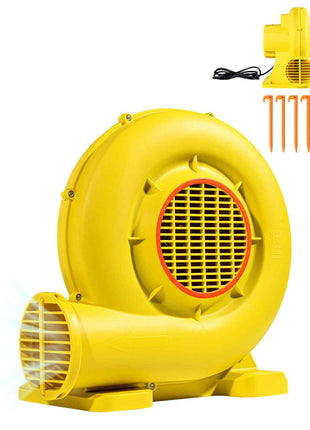 Inflatable Blower, 380W&450W, 0.5 & 0.6 HP Bounce House Blower, Pump Commercial Air Blower for Inflatables, Bouncy Castle Electric Air Blower Fan Perfect for Bounce House, Waterslides, Yellow