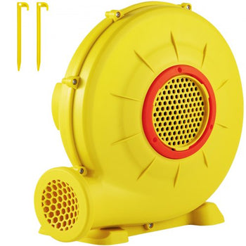 Air Blower, 450W 0.6HP Inflatable Blower, Portable and Powerful Bounce House Blower, 1750Pa Commercial Air Blower Pump Fan, Used for Inflatable Bouncy Castle and Jump  Tested to UL Standards