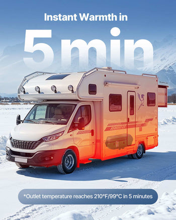 Diesel Heater, 8KW, DC 12V/24V, Portable Diesel Air Heater with Remote Control and LCD Screen, Fast Heating Low Noise, 2.6 Gal Large Fuel Tank for Vehicles, Vans, RVs, Campers, and Trucks