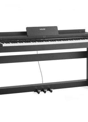 Weighted Digital Piano, 88 Keys Fully Weighted, Electric Piano Keyboard with Furniture Stand, Power Adapter, Triple Pedal, 680 Tones, Support Wireless Connection, with Headphones, for Beginners