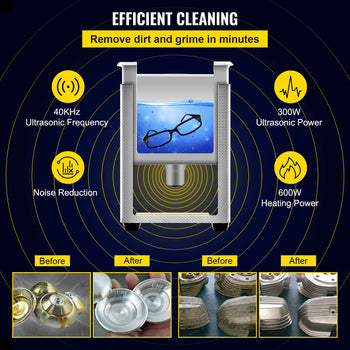 15L Upgraded Ultrasonic Cleaner (600W Heater,360W Ultrasonic) Professional Digital Lab Ultrasonic Parts Cleaner with Heater Timer for Glass Dental Instruments Cleaning