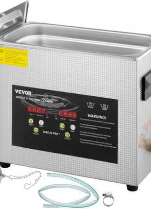 6L Upgraded Ultrasonic Cleaner (400W Heater,180W Ultrasonic) Professional Digital Lab Ultrasonic Parts Cleaner with Heater Timer for Jewelry Glasses Instruments Cleaning