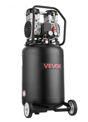 20-Gallon Air Compressor, 2HP 4.5 SCFM at 90PSI, Max 125PSI Pressure Oil-Free Air Compressor Tank, Portable on Wheels for Auto Repair, Tire Inflation, Spray Painting, Woodwork Nailing, 120V