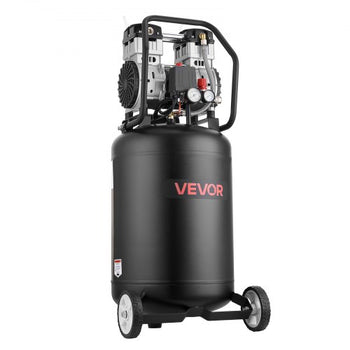 20-Gallon Air Compressor, 2HP 4.5 SCFM at 90PSI, Max 125PSI Pressure Oil-Free Air Compressor Tank, Portable on Wheels for Auto Repair, Tire Inflation, Spray Painting, Woodwork Nailing, 120V