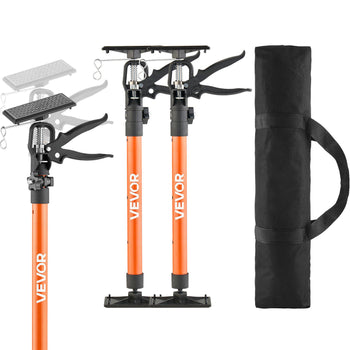 Cabinet Jack Support Pole, 2-Pack, 20.8-45.3 Inch Steel Telescopic Quick Support Rod, Adjustable 3rd Hand System up to 154 lbs Capacity for Installing Cabinets, Lifting Drywall, Cargo Bars