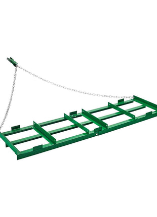 Drag Harrow, 6 ft Heavy Duty Tow Behind Drag Harrow with Adjustable Bars & 72 in Chain, Driveway Grader Landscape Rake for ATV, UTV, Tractor, Mower Tow Behind Yard Lawn Leveling Tool