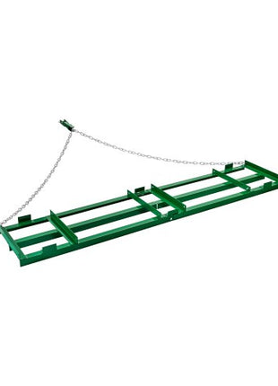 Drag Harrow, 8 ft Heavy Duty Tow Behind Drag Harrow with Adjustable Bars & 72 in Chain, Driveway Grader Landscape Rake for ATV, UTV, Tractor, Mower Tow Behind Yard Lawn Leveling Tool