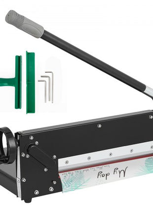 Paper Cutter 12Inch A4 Commercial Heavy Duty Paper Cutter 300 Sheets 45HRC Hardness Stack Cutter Metal Base Desktop Stack Cutter for Home Office (A4)