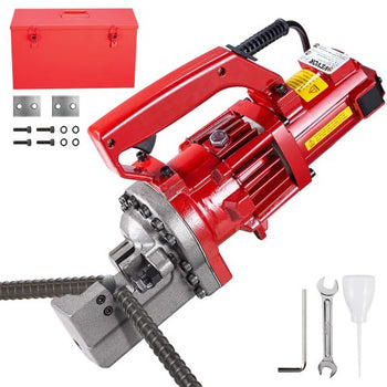 Electric Rebar Cutter, 1250W Portable Electric Hydraulic Rebar Cutter, Cutting up to  3/4 Inch #6 4-20mm Rebar within 4 Seconds,110V,with Easy to Carry Stainless Box