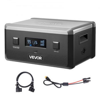 Extra Battery for Portable Power Station, 2160Wh LiFePO4 Extra Expansion Battery with 3 Output Ports for Home Use, Outdoor Camping, Road Trips, RVs, Emergencies