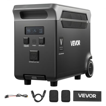 Extra Battery for Portable Power Station, 3840Wh LiFePO4 Extra Expansion Battery with 3 Output Ports for Home Use, Outdoor Camping, Road Trips, RVs, Emergencies