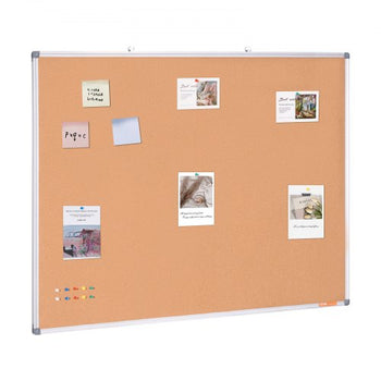 48"x36" Large Cork Board  Wall-Mounted Bulletin Board with Pin Board  Perfect for School, Home, Office