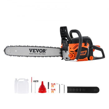 Gas Chainsaw, 58CC 20" 3.22HP, Gasoline Powered Chain Saw, Handheld Cordless Petrol Chainsaws for Tree Wood Branch Cutting, Tree Trimming, Land Clearing, Farm Garden Ranch Forest Cutting Use